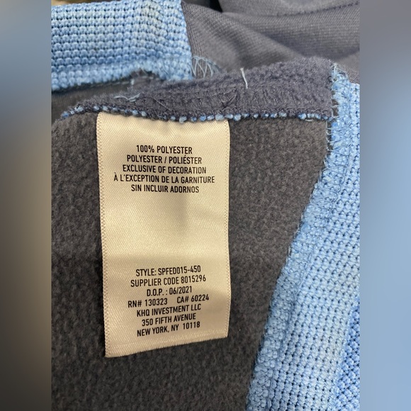 Spyder Womens Speedo Powder Blue Waffle Knit Fleece Zip Jacket Medium - Picture 8 of 15